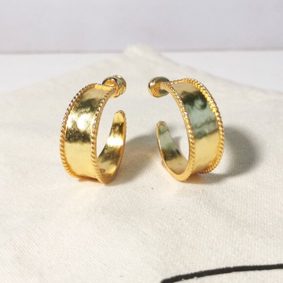 Julie Vos Small Hoop Earrings - Savoy - Gold - Picture 1 of 4